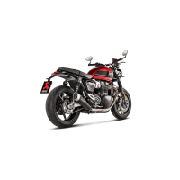 Akrapovic Slip-On Exhaust for Triumph Thruxton 1200 /R and Speed Twin Akrapovic Slip-On Exhaust for Triumph Thruxton 1200 /R and Speed Twin
